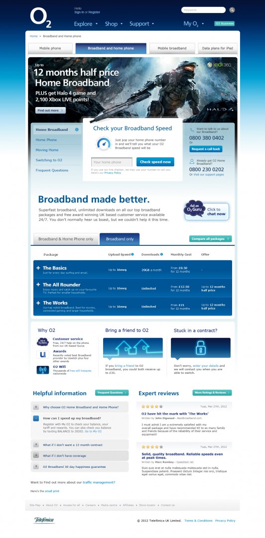 O2 Broadband - Home